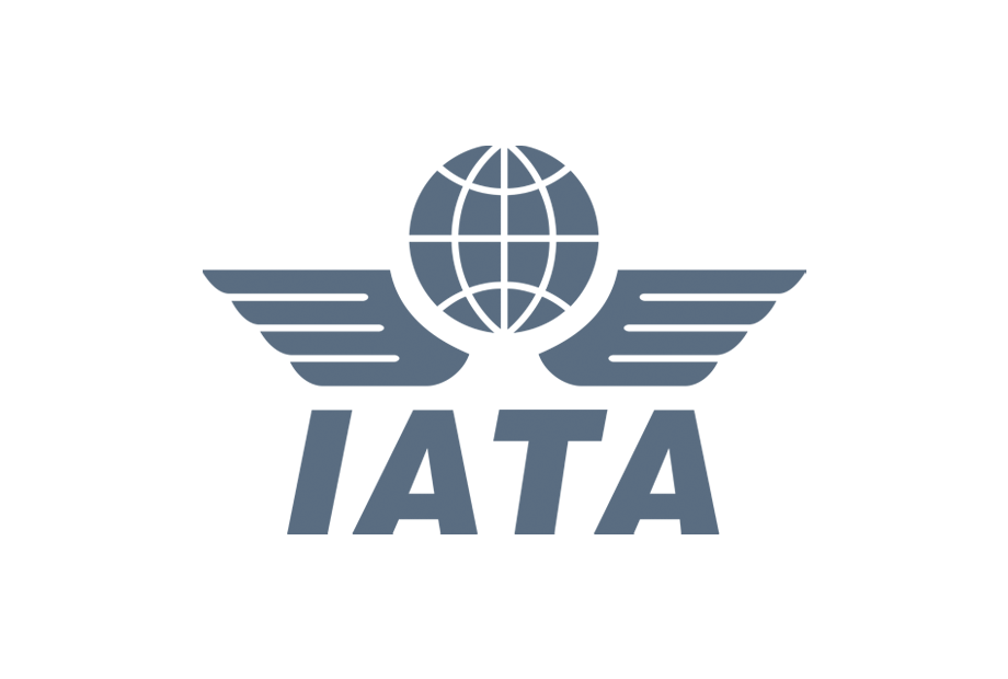IATA logo with globe and wings symbolizing global aviation, airline safety, and international connectivity